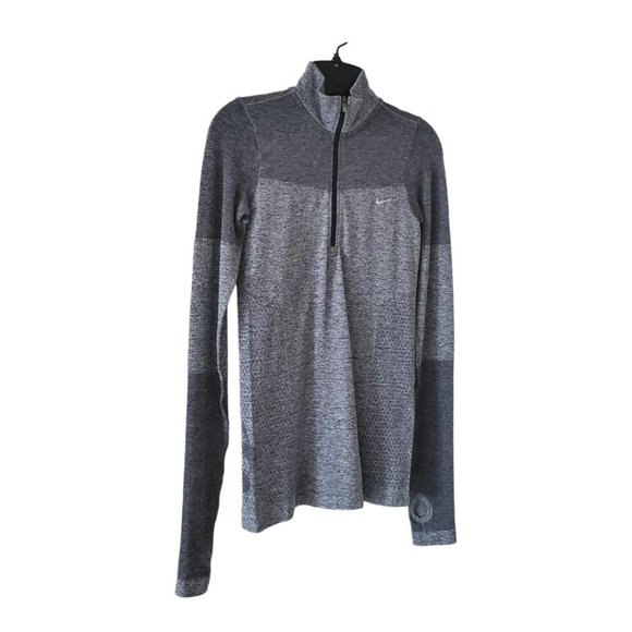 Nike Women's Dri-Fit 1/2 Zip Pullover Running Top | NWT | XS | Two-Toned Gray - Picture 12 of 12